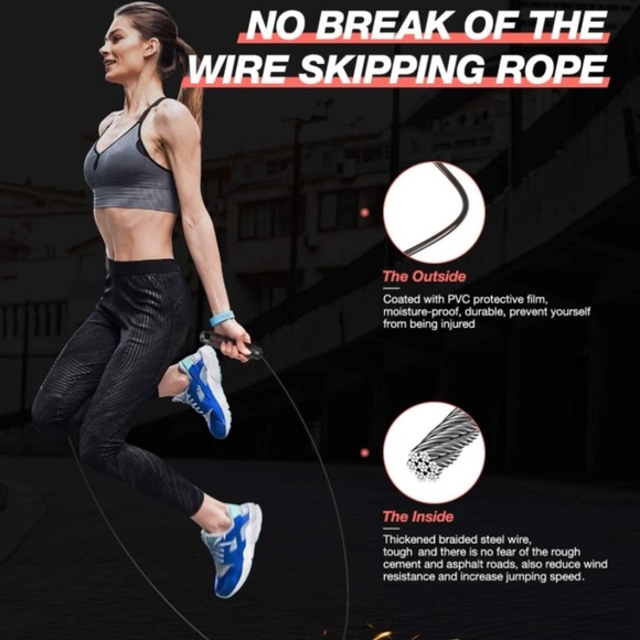 Jump Rope Adjustable - Rapid Speed - Tangle-Free - Ball Bearing - Memory Foam - Picture 5 of 12